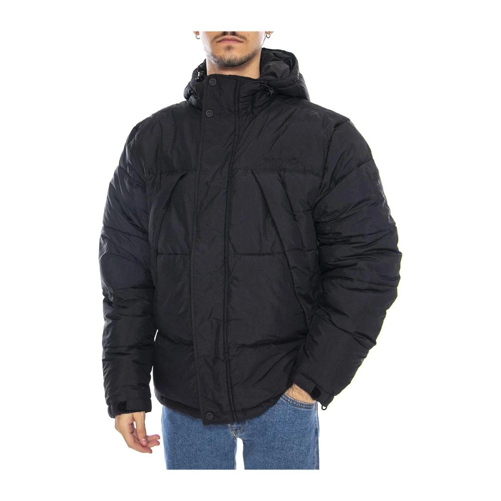 Timberland Mannelijk Zwart Jassen Heren, S, Polyester, Waterafstotend En Piumino