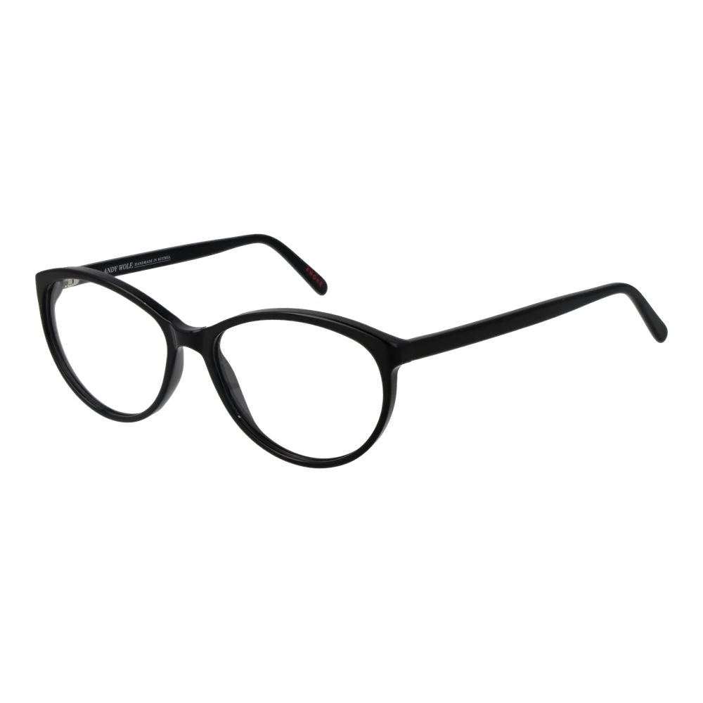 Andy Wolf Unisex Black Oval Optical Frames