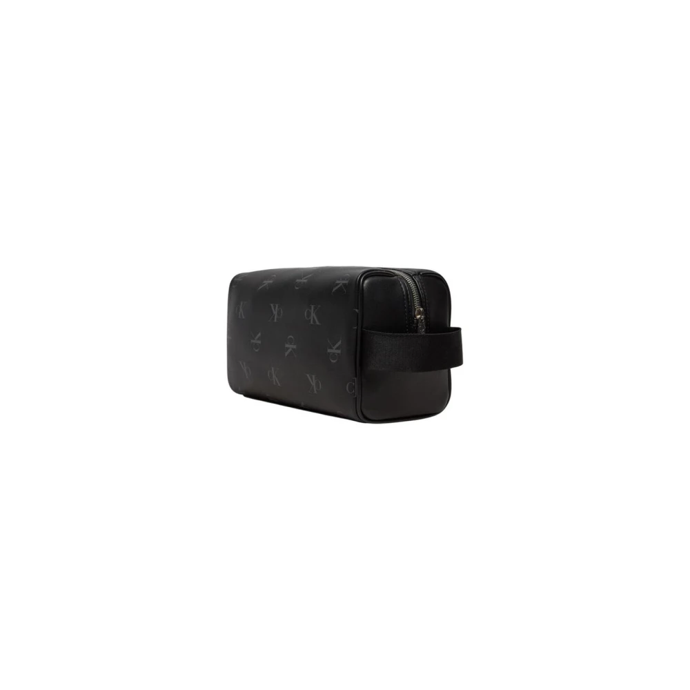 Calvin Klein Jeans Polyurethaan Dopp Kit Stijlvol Reisaccessoire Black Heren