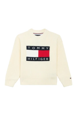 Heritage Chunky Knit Flag Logo Jumper