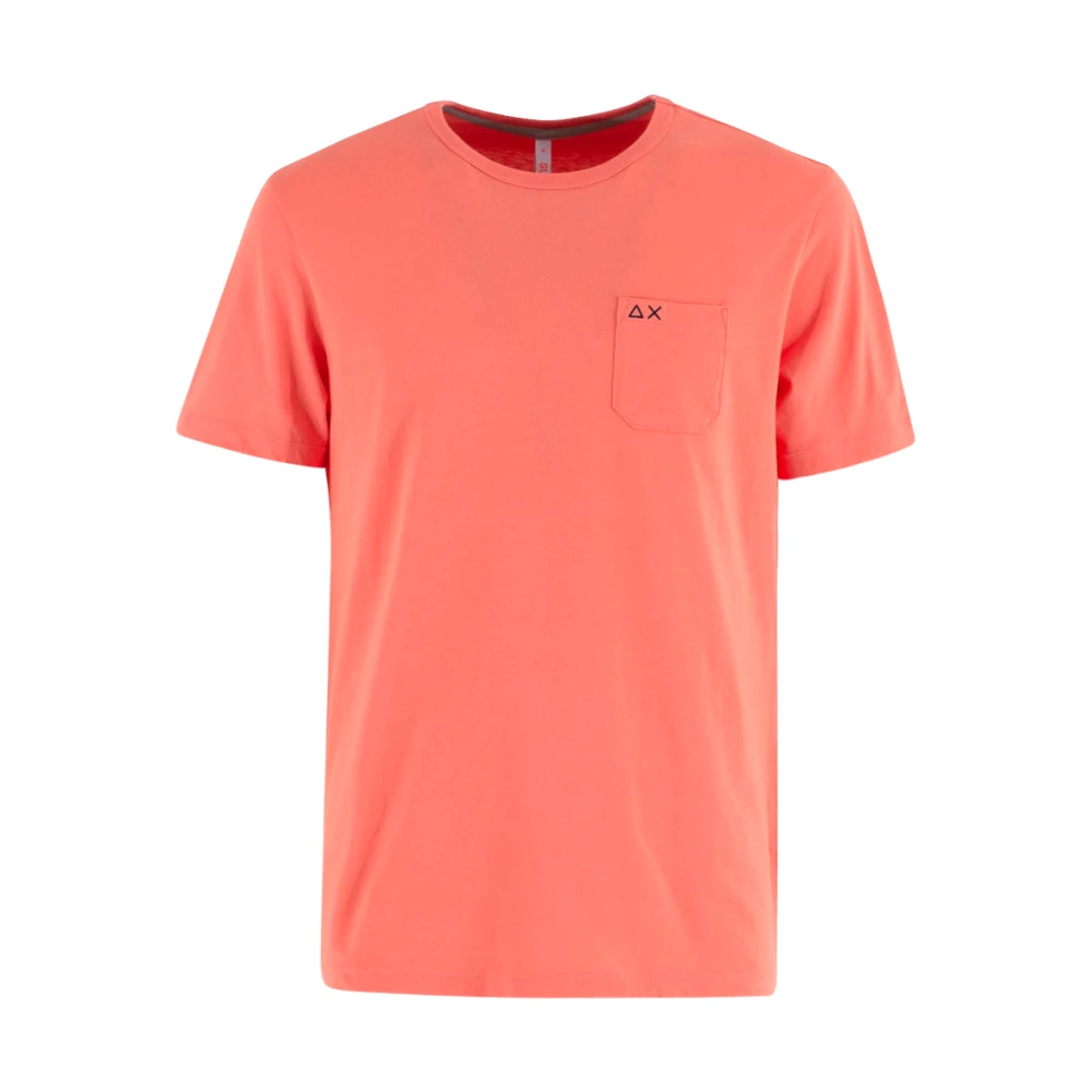 Sun68 Oranje T-shirts en Polos Orange Heren
