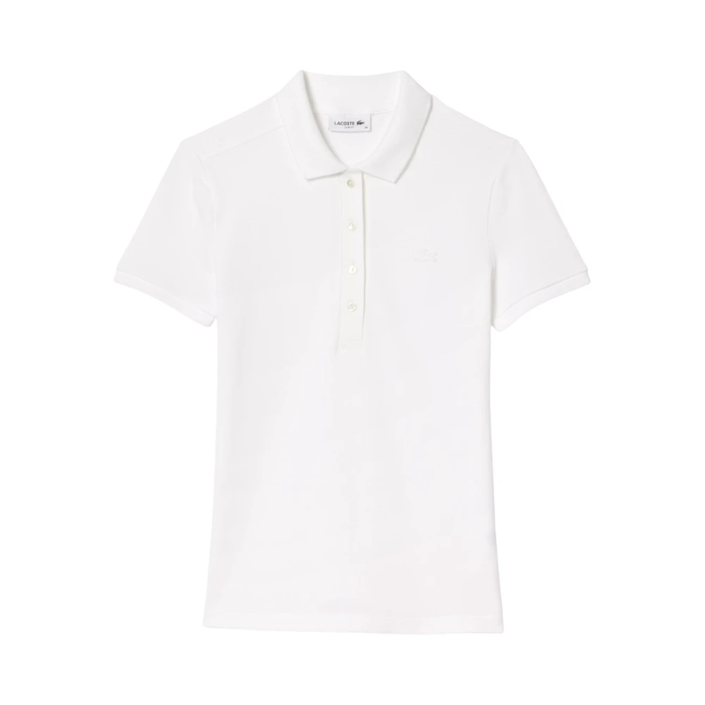 Lacoste Women's White T-Shirts And Polos - Polo Shirts - 2XL - Tops