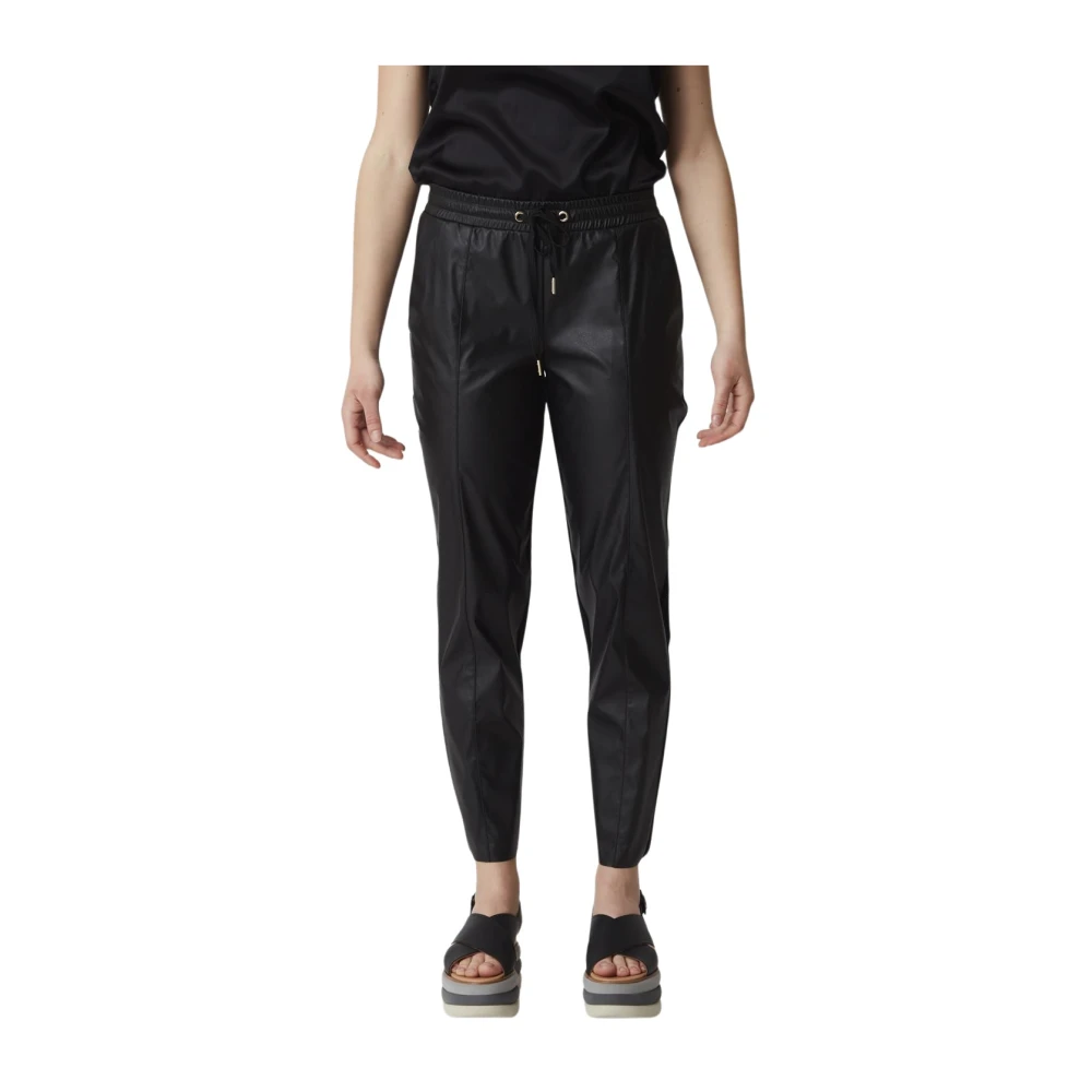 Pinko Imitatieleren Broek Black Dames