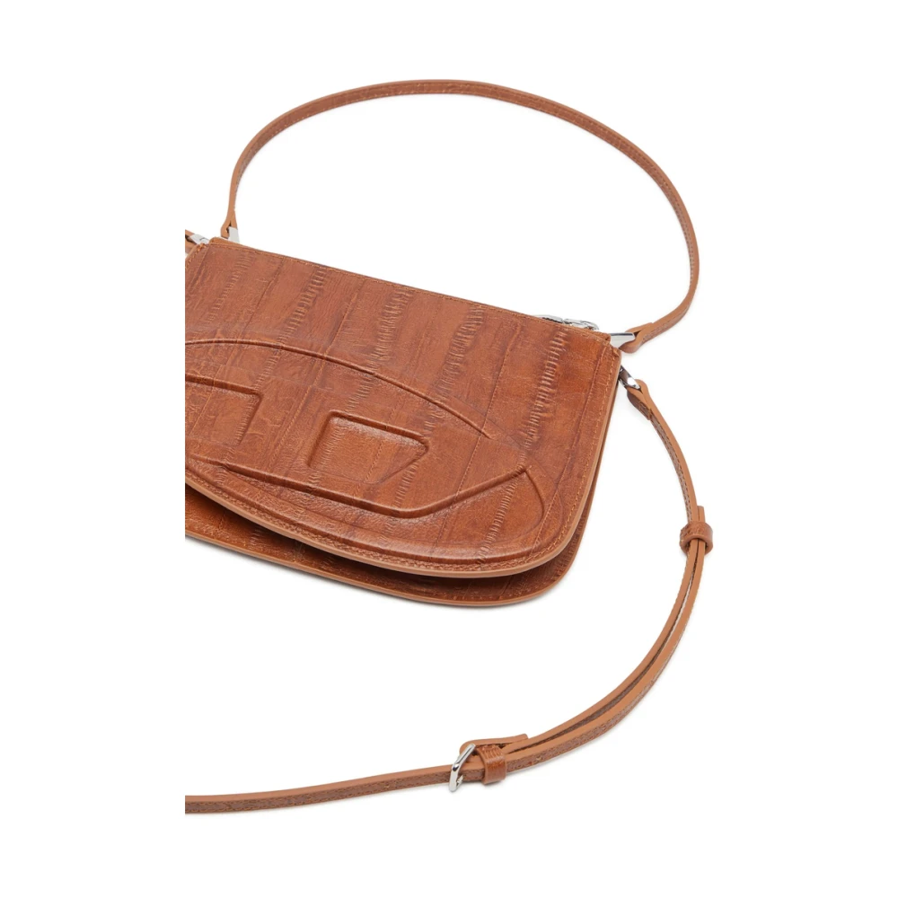 Diesel Beige Amandel Top Handvat Schoudertas Brown Dames
