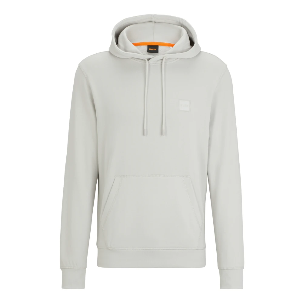 Hugo Boss Stijlvolle Katoenen Hoodie Gray Heren