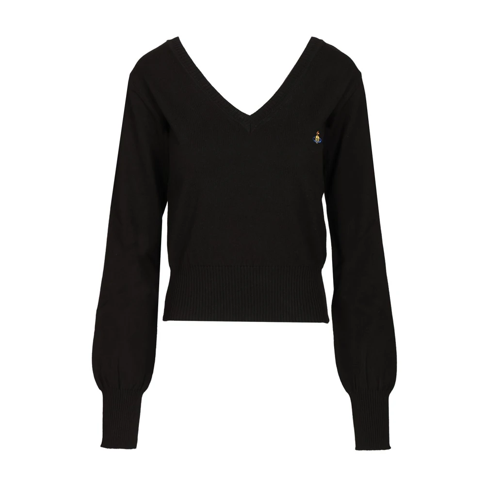 Vivienne Westwood Vrouw Zwart Truien & Vesten Dames, S, Katoen, Gebreide Kleding