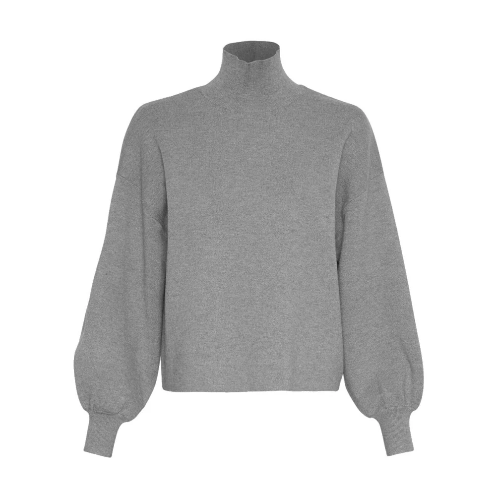 moss copenhagen Mercy East Pullover Sweatshirt Gray Dames