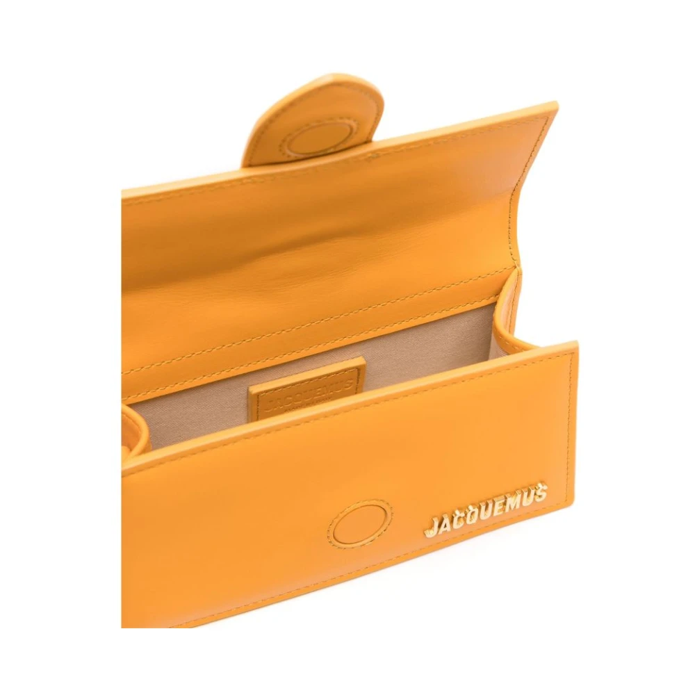 Jacquemus Gele Leren Crossbody Tas Yellow Dames