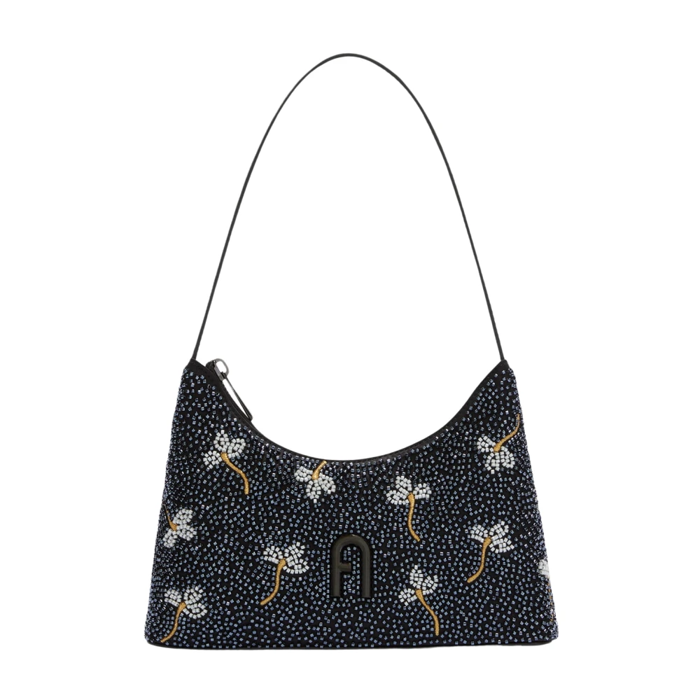 Furla Diamanten Schoudertas Mini Black Dames