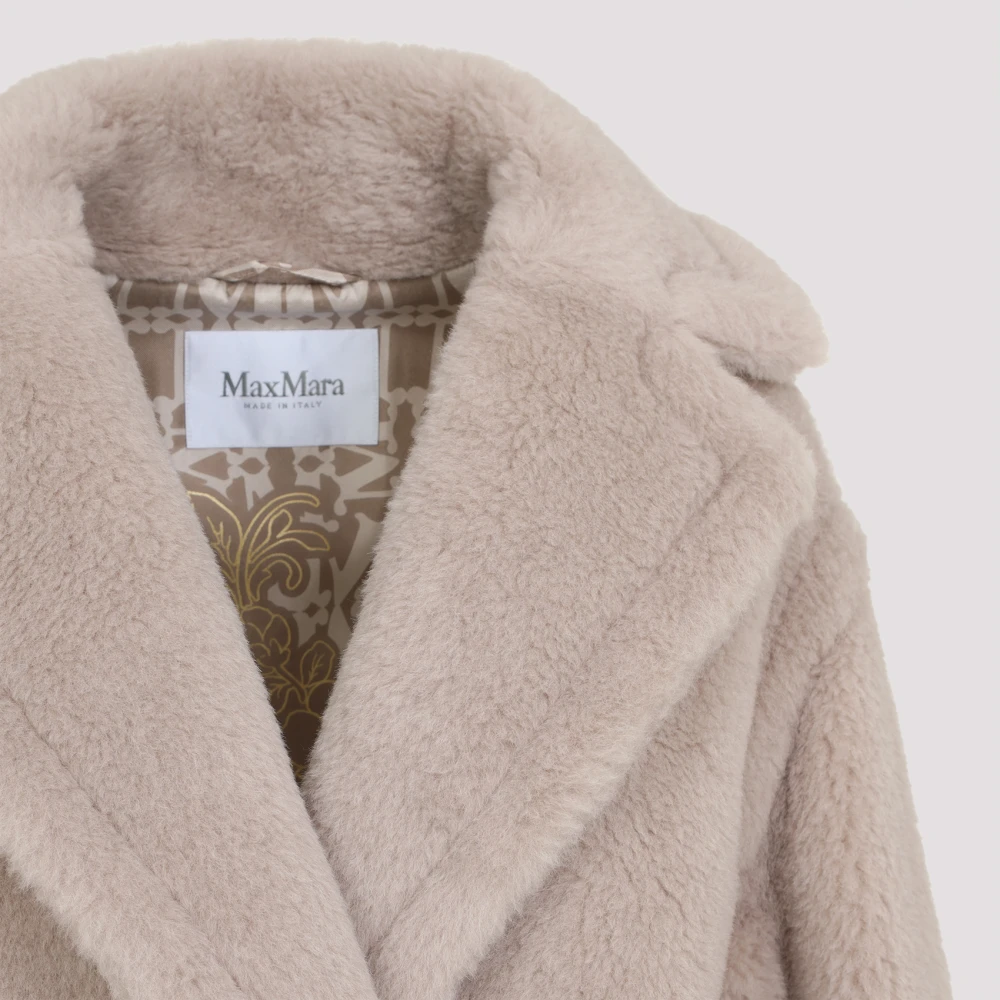 Max Mara Korte Teddy Jas Gray Dames