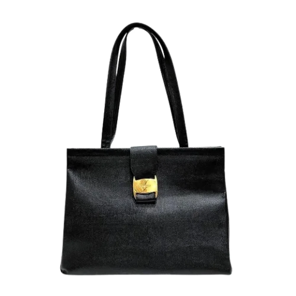 Salvatore Ferragamo Pre-owned Leather totes Black Dames