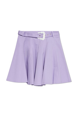 Micro Jupe Basique Moulante Rose Profond Fleurie À Taille Très Basse