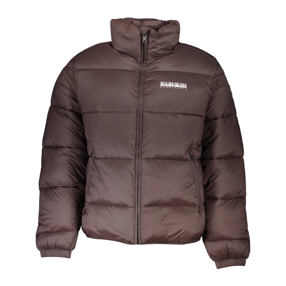Napapijri Men's Brown Winter Jackets, 3XL, Long Sleeve Jacket With Pockets