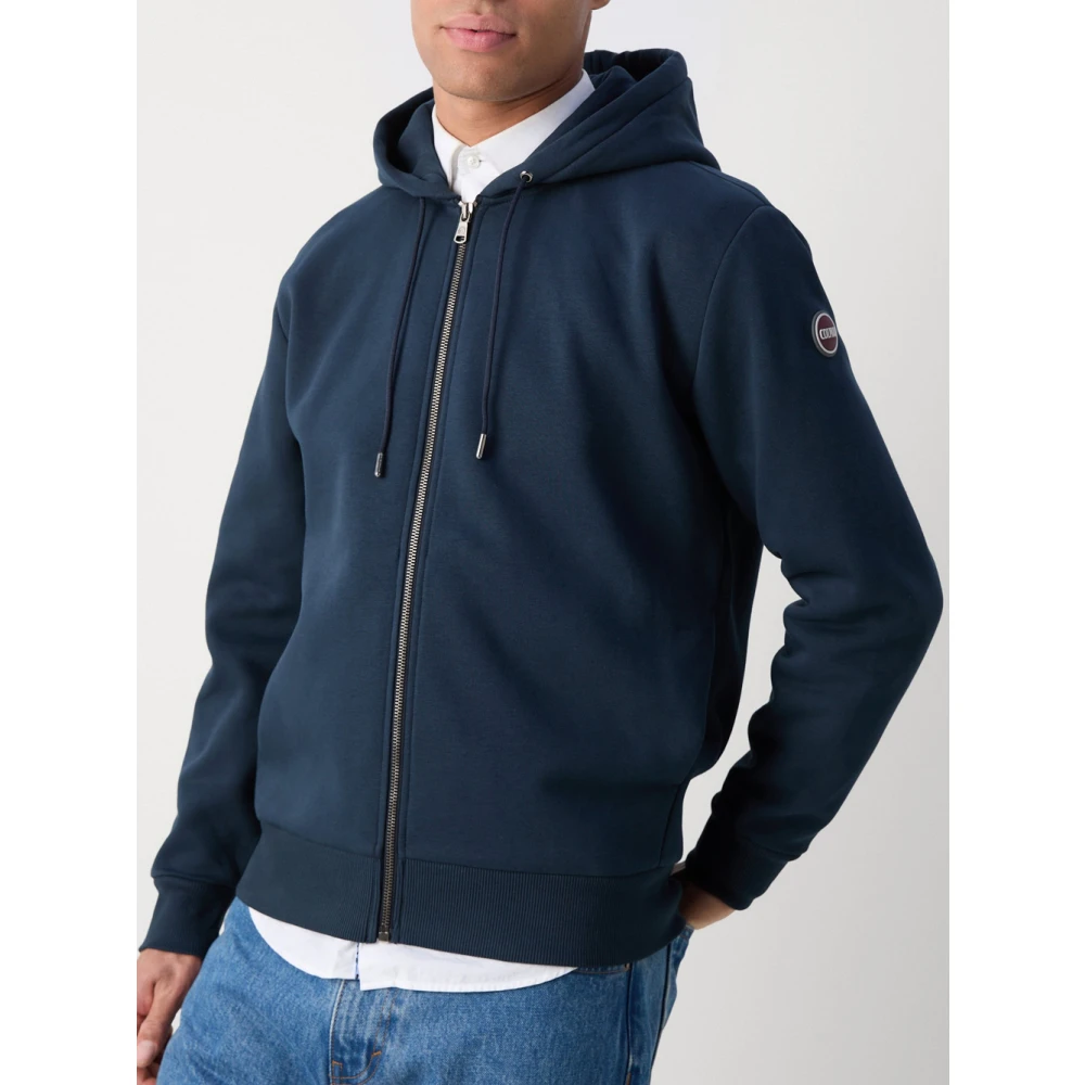 Colmar Blauwe Zip Hoodie Sweater Blue Heren