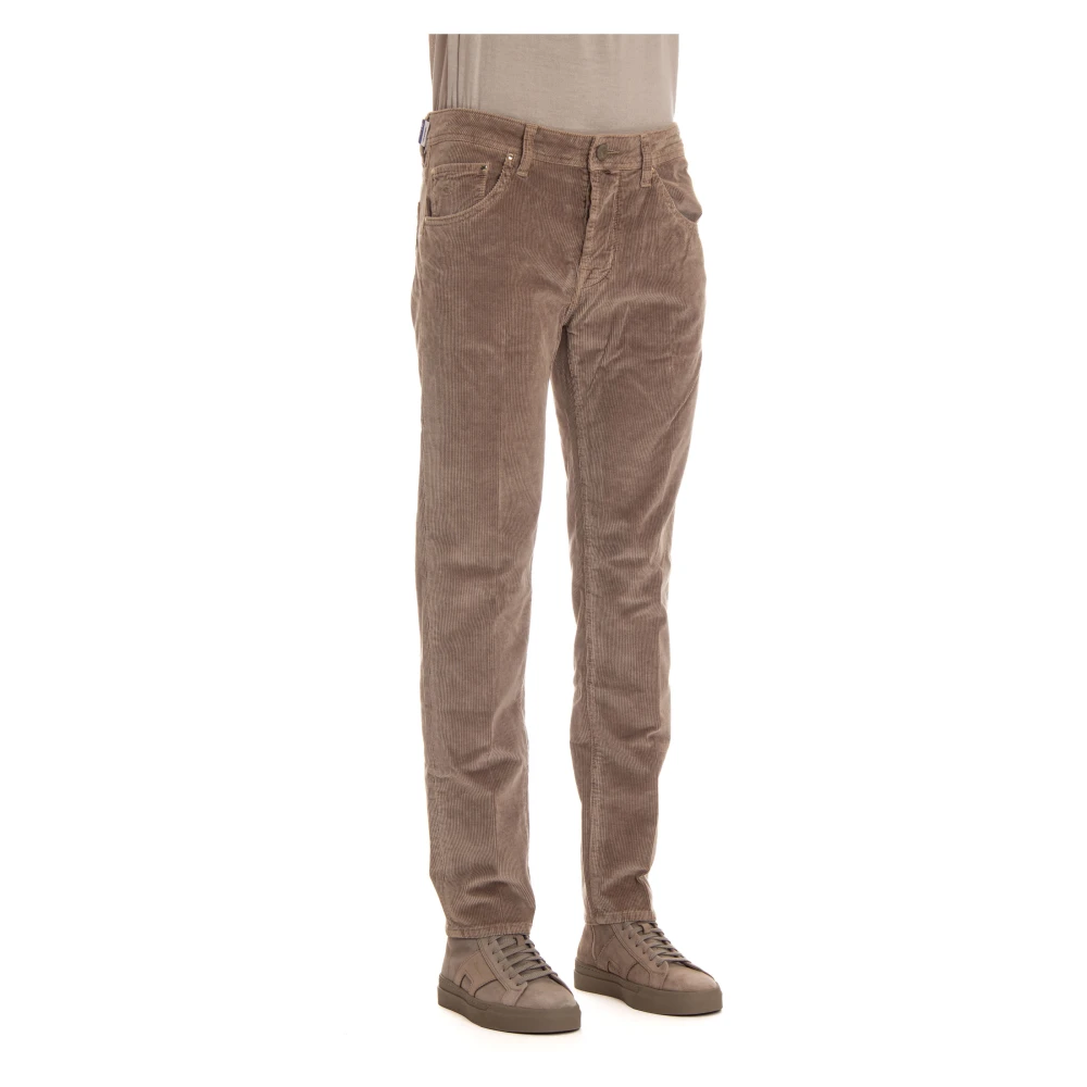 Jacob Cohën Luxe Duifgrijs 5-Pocket Broek Brown Heren