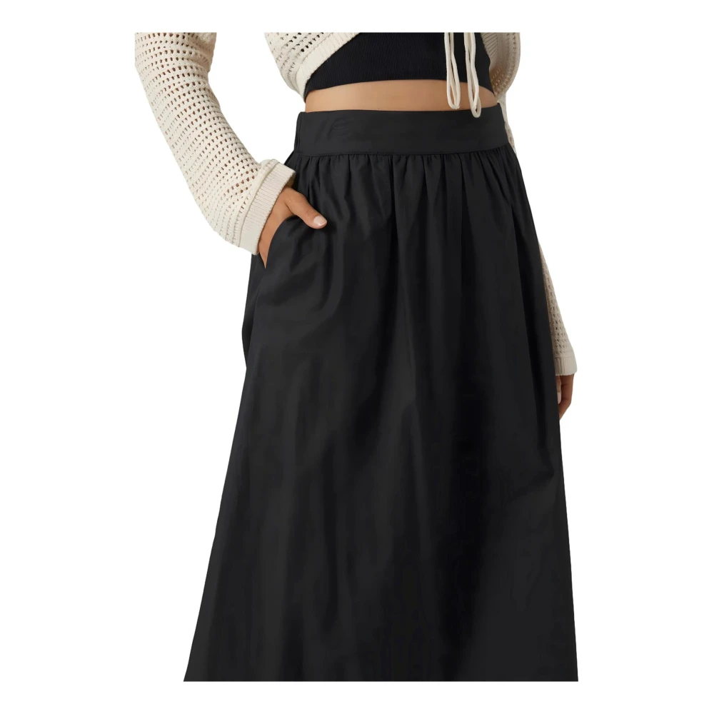 Vero Moda Midi Skirts Black Dames