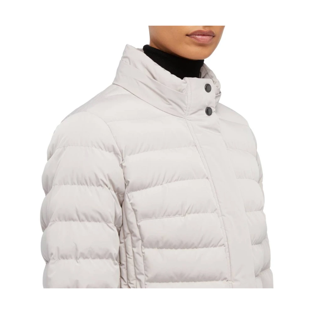 Geox Stijlvolle Donsjas voor Vrouwen Beige Dames