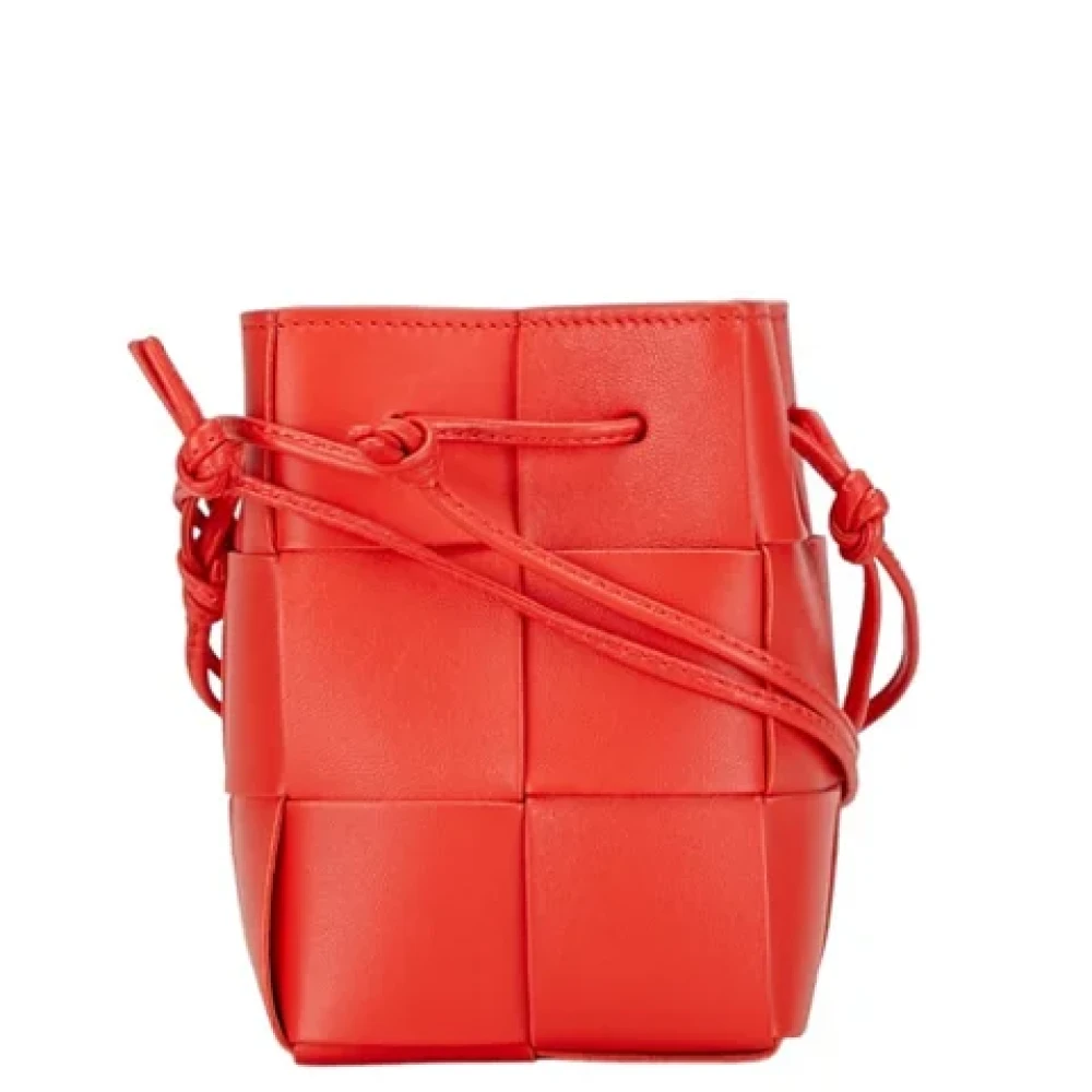 Bottega Veneta Vintage Pre-owned Leather handbags Red Dames