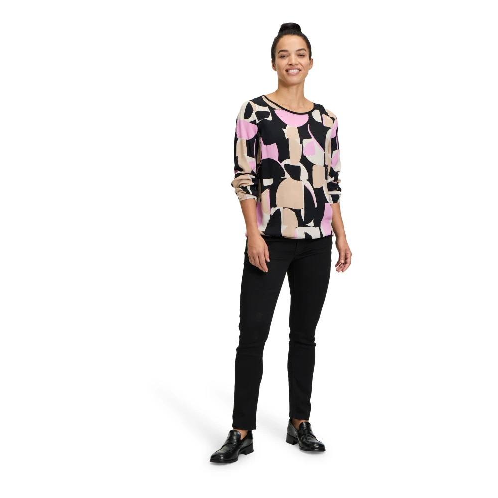 Betty & Co Grafische Print Blouse Shirt Multicolor Dames