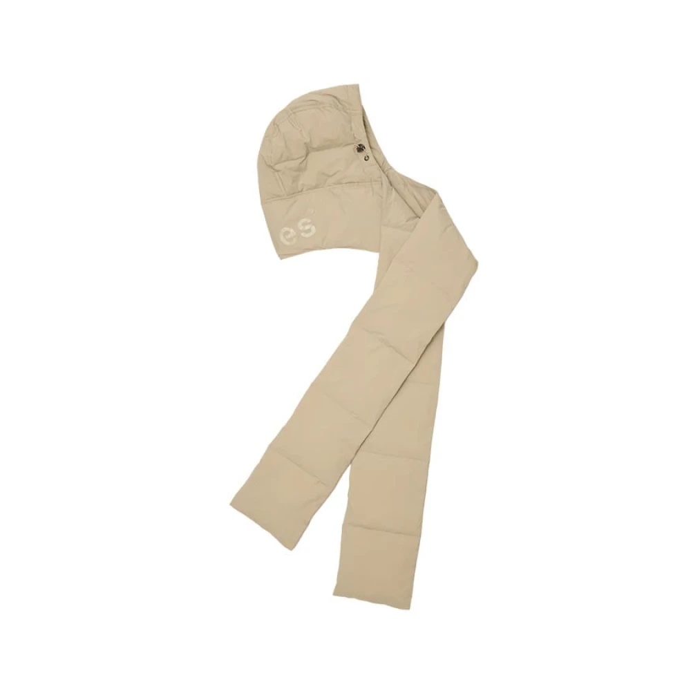 Études Gewatteerde capuchonsjaal in zand Beige Unisex