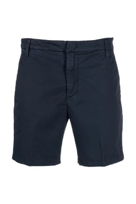 Blå Bomullsshorts Ovan Knälängd