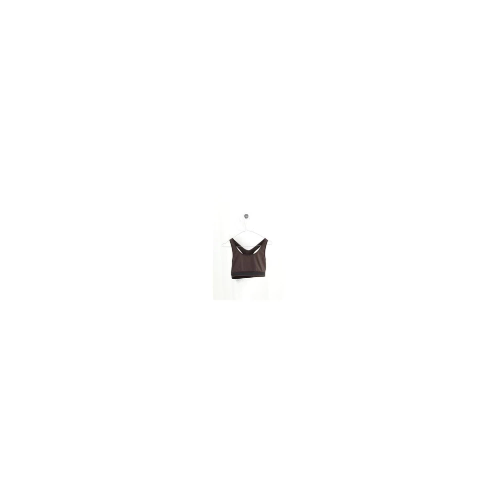 Jil Sander Sporttop met korte lengte en rugband Brown Dames