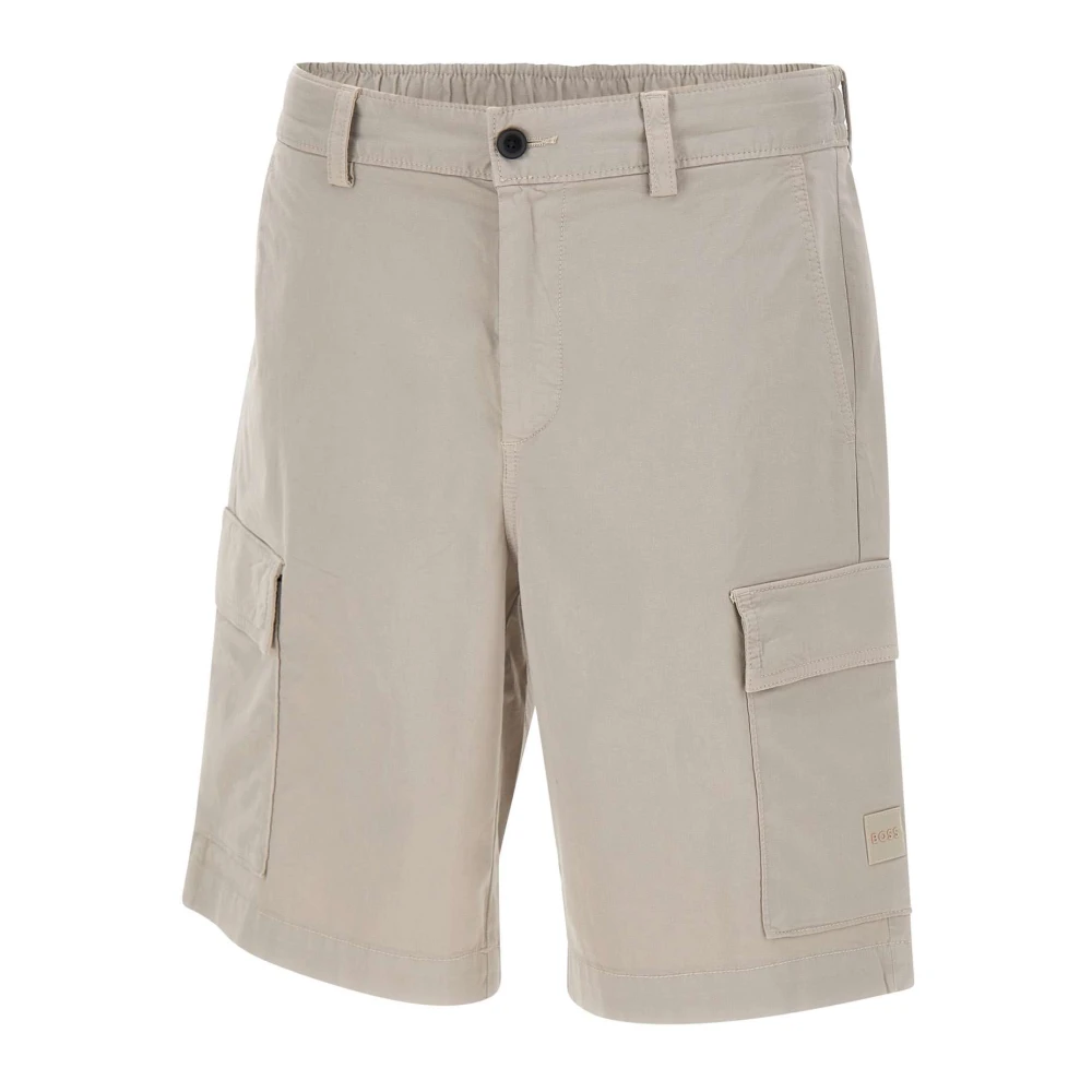 Boss Sisla Cargo Shorts - Male - Casual Shorts - Beige - W34 - Shorts