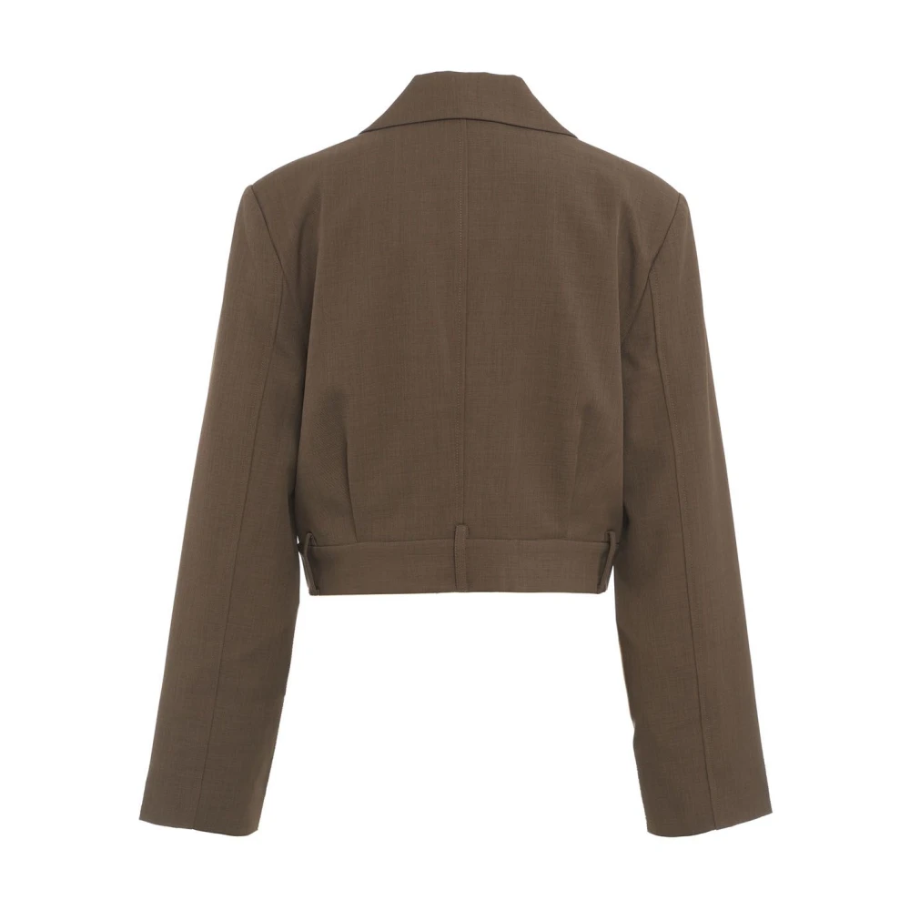 Second Female Bruine Blazer Aw24 Dameskleding Second Dames Brown Dames