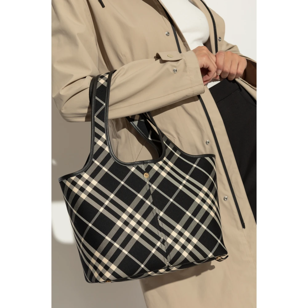 Burberry Katoenen tote tas Black Dames