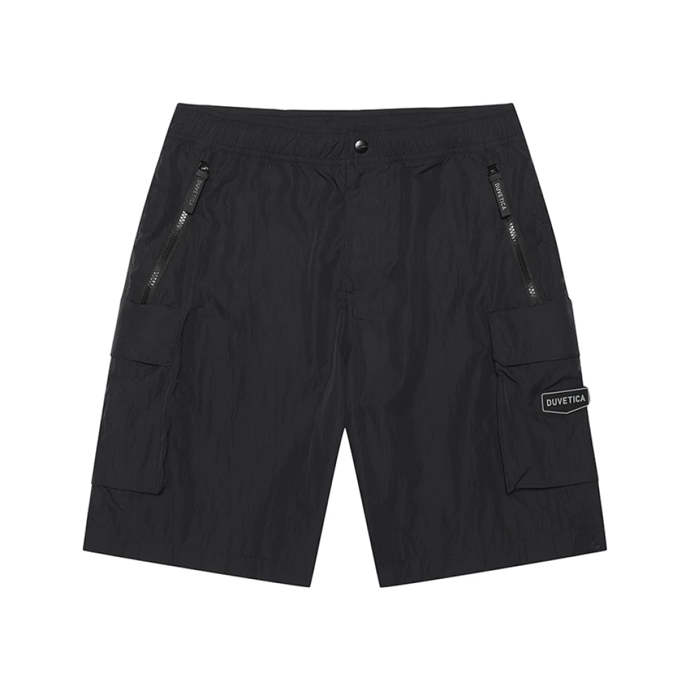 Duvetica Zwarte Cargo Shorts met UV-bescherming Black Heren