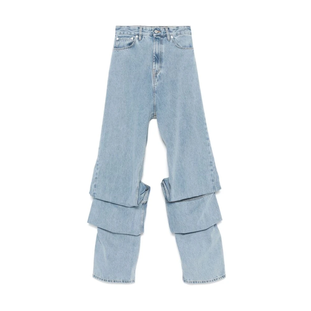 Y Project Lichtblauwe Denim Wide Leg Jeans Blue Dames