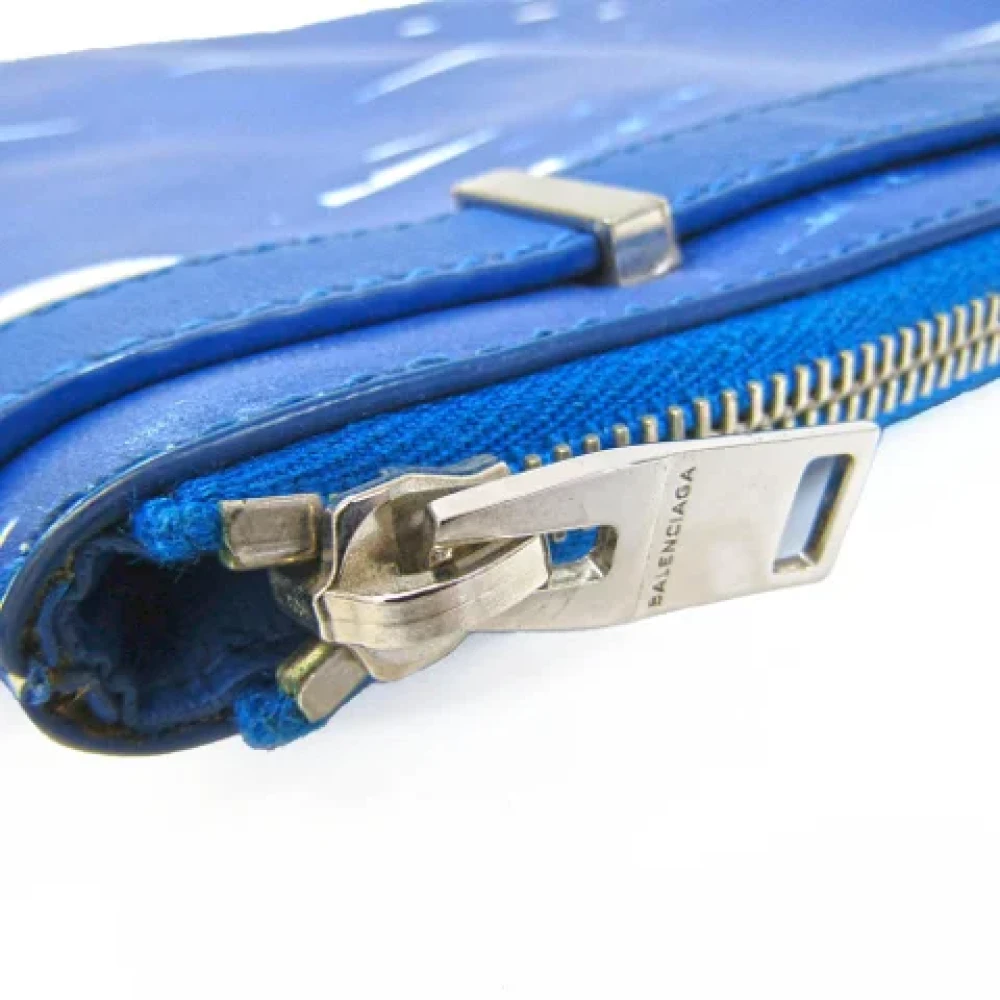 Balenciaga Vintage Pre-owned Leather clutches Blue Dames