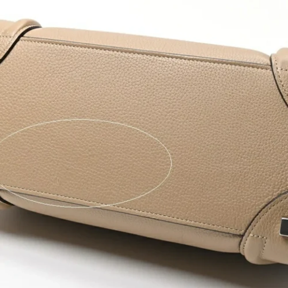 Celine Vintage Pre-owned Leather celine-bags Beige Dames