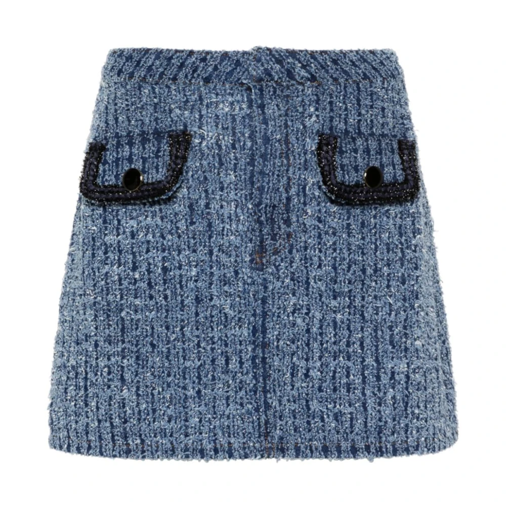 Skirts > Denim Skirts - - Self Portrait - Modalova