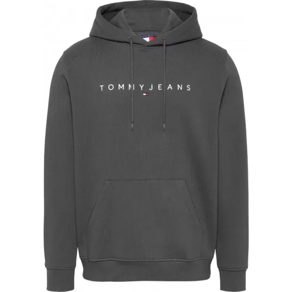 Tommy Jeans Lineair Logo Hoodie Black Heren
