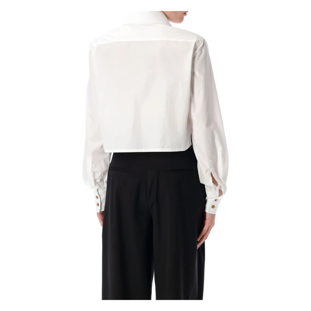 Vivienne Westwood Hart Cut Off Shirt White Dames