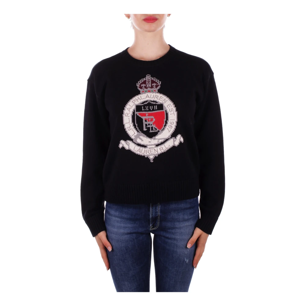 Ralph Lauren Rondgebreide trui Black Dames