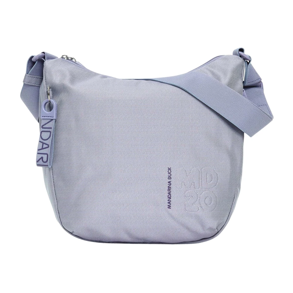 Mandarina Duck Stijlvolle Crossbody Tas met Ritsvak Purple Dames