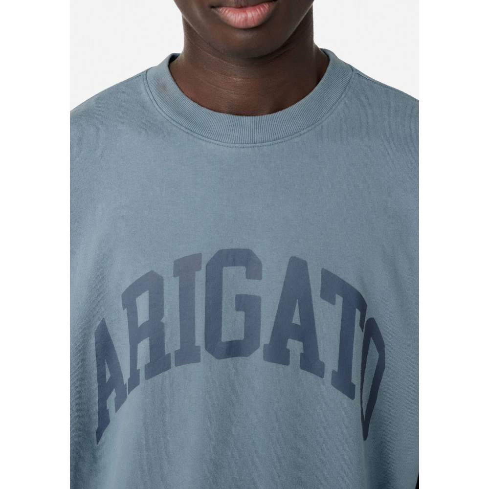 Axel Arigato Link Washed T-Shirt Blue Heren