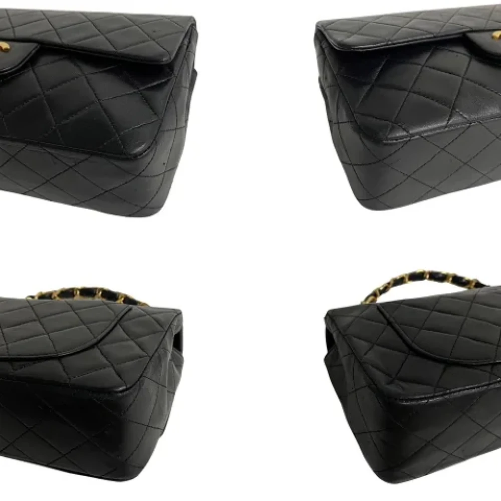 Chanel Vintage Pre-owned Leather handbags Black Dames