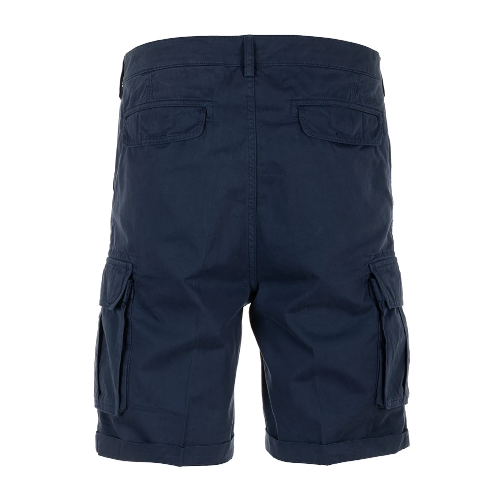 40Weft Blauwe Cargo Bermuda Shorts Blue Heren