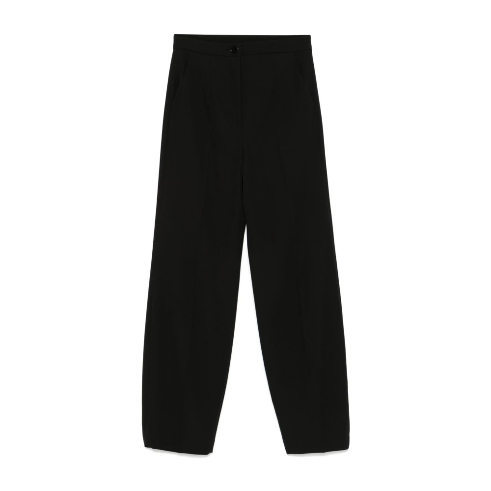 PATRIZIA PEPE Zwarte broek met dartdetails Black Dames
