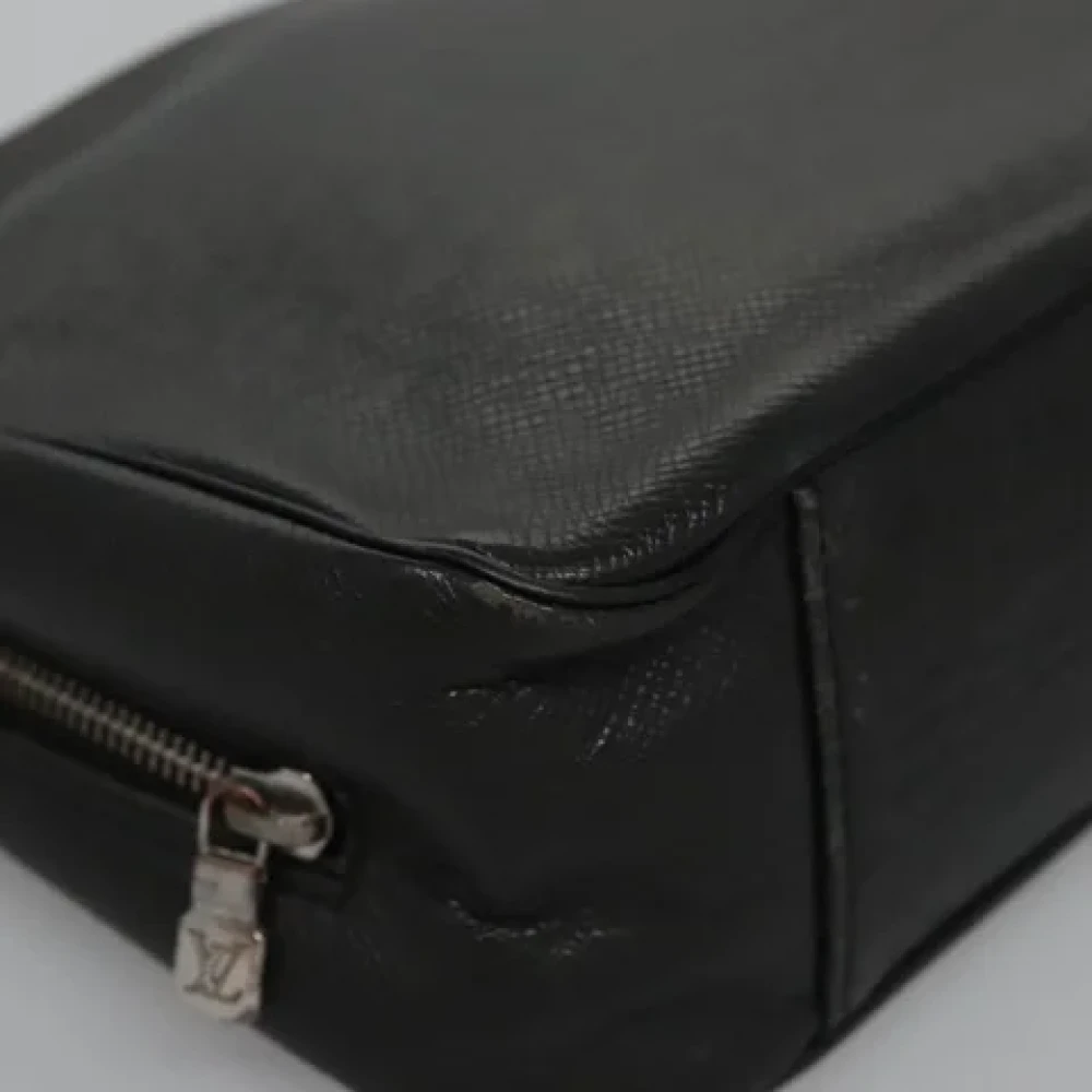 Louis Vuitton Vintage Pre-owned Leather clutches Black Dames