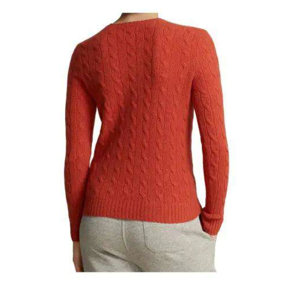 Ralph Lauren Casual gestreept poloshirt Orange Dames