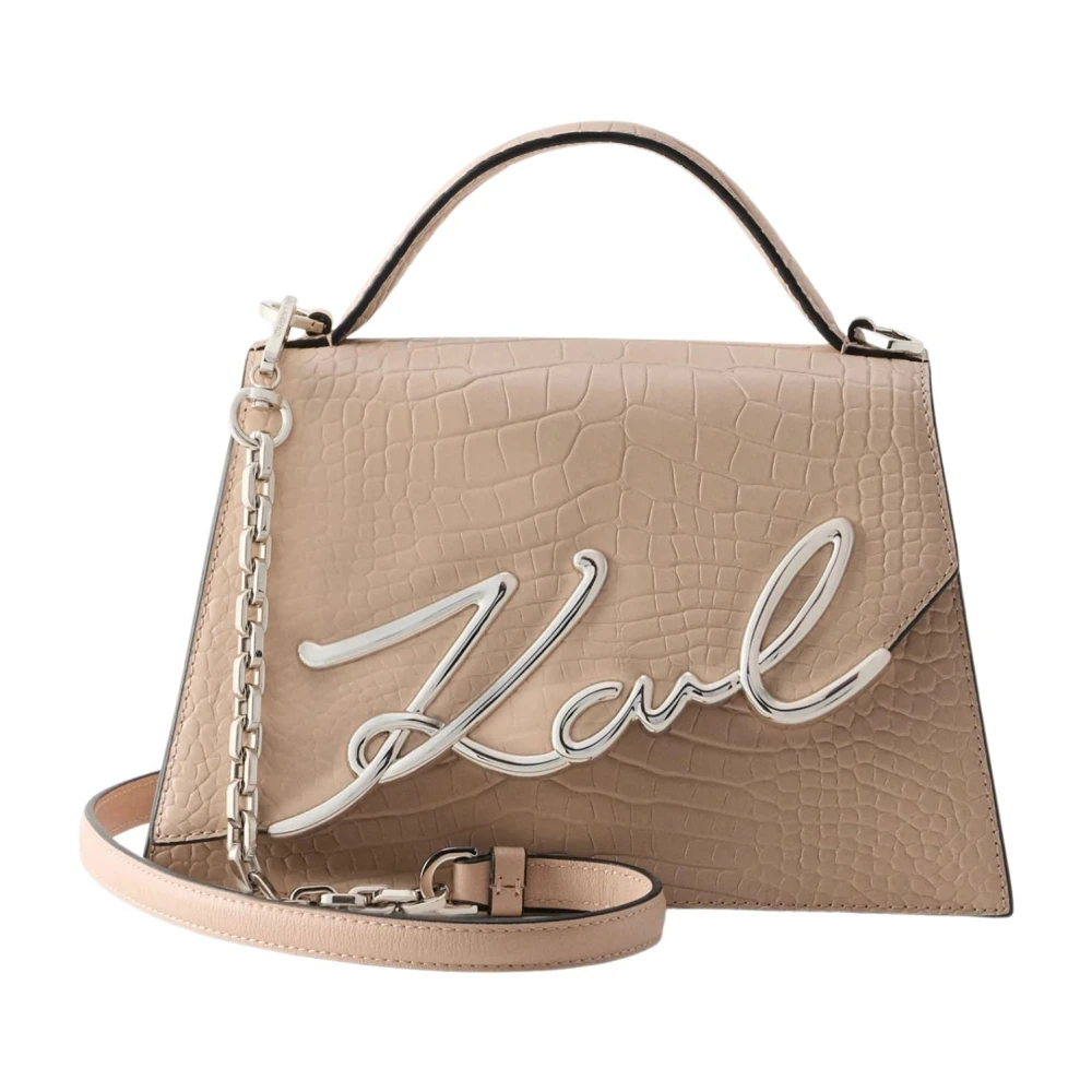 Karl Lagerfeld Pink Handbags, Female, One Size, K/Signature 2.0 Shoulder Bag