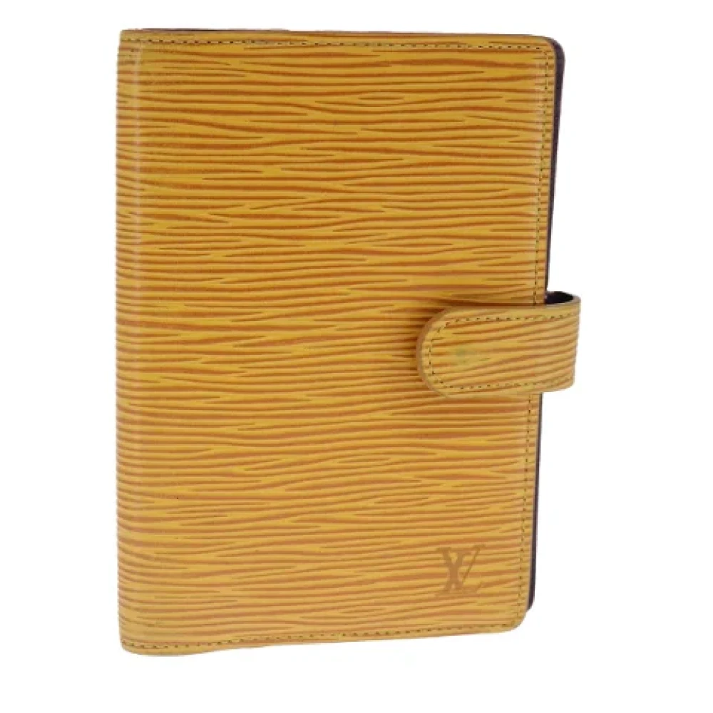 Louis Vuitton Vintage Pre-owned Leather home-office Yellow Dames