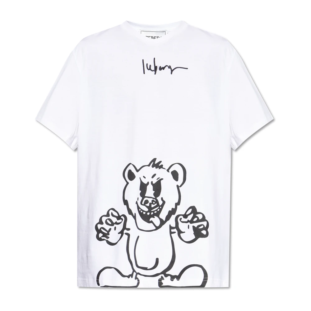 Iceberg T-shirt met logo White Heren