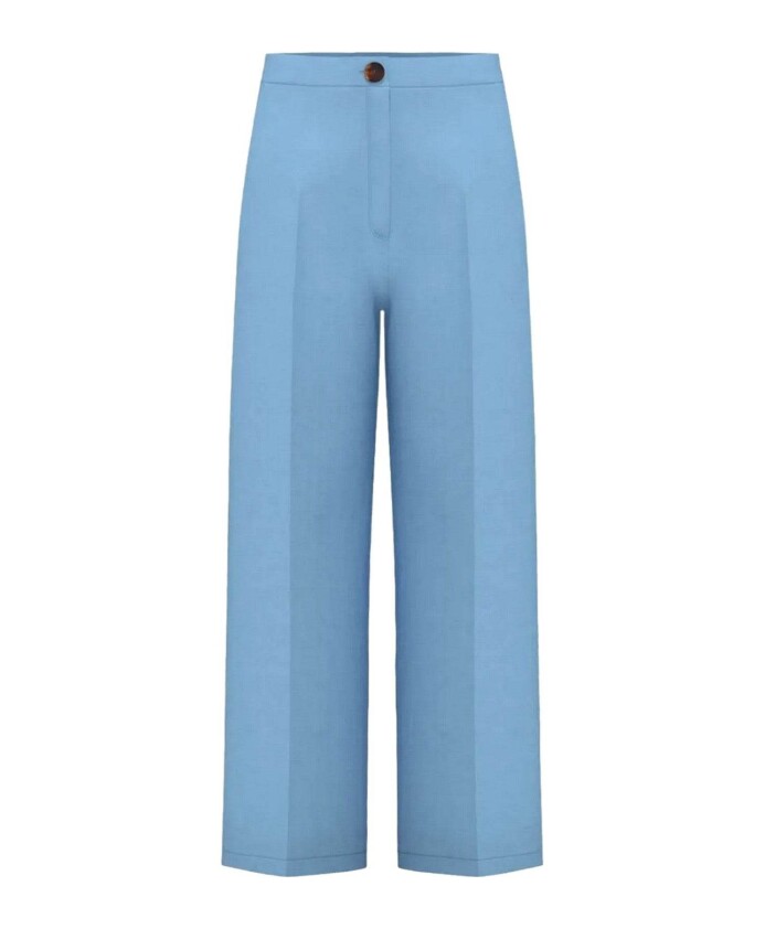 pantalon-elegant-en-coton-bleu