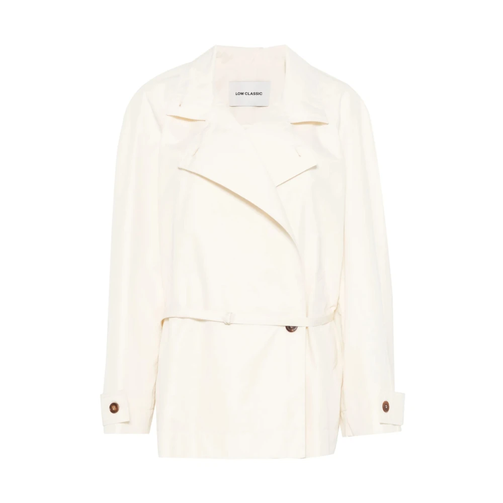 LOW Classic Beige regenkleding met ceintuurmouwen Beige Dames