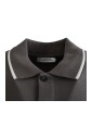 polo-gris-en-coton-a-manches-courtes